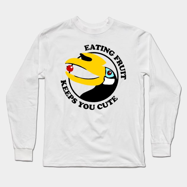 Eat Like A Bird Long Sleeve T-Shirt by Jacfruit